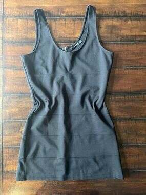 Trouvé by Nordstrom black bodycon mini dress women’s L exposed zip cocktail